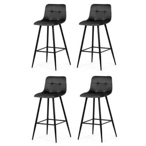 Sada barových židlí B-X7015 GREY2, 4 ks obraz