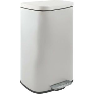 Spirella Pedálový odpadkový koš soft-close Akira 50 l, matná bílá, 50 l obraz