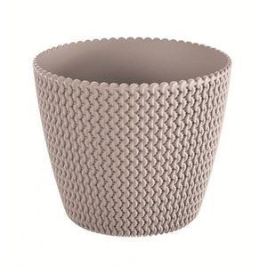 Prosperplast Obal na květináč Splofy kávová, pr. 26 cm obraz