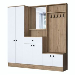 Předsíňová sestava Pome White and Walnut I obraz