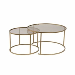 Sada konferenčních stolků Aurum Gold and Bronze 80 cm, 2 ks obraz