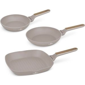 BerlingerHaus Sada pánví s titanovým povrchem Taupe Nordic, 2+1 ks obraz