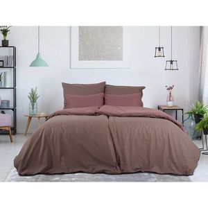 B.E.S. Petrovice Bavlněné povlečení Double face hnědá/bordó obraz