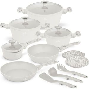 BerlingerHaus Sada nádobí s titanovým povrchem Sahara Marble, 15 ks obraz