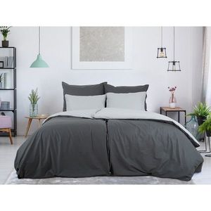 B.E.S. Petrovice Bavlněné povlečení Double face antracit/šedá obraz