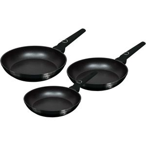 BerlingerHaus Sada pánví s titanovým povrchem Black Vantage, 3 ks obraz