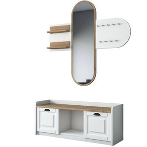 Předsíňová sestava Ema White and Walnut obraz