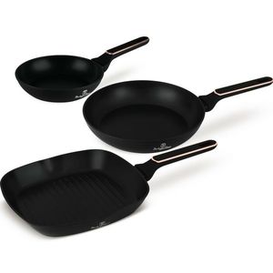 BerlingerHaus Sada pánví s titanovým povrchem Black Rose, 3 ks obraz