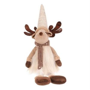 Vánoční dekorace Sob, v. 32 cm, sedící, béžová/hnědá obraz