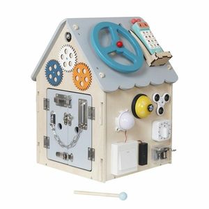 2Kids Toys Activity board Domeček, šedá obraz