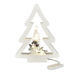 Vánoční LED dekorace Stromek, 14, 5 x 19 cm, teplá bílá obraz