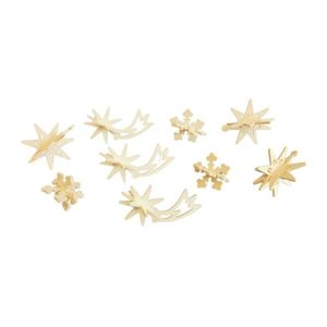 Dřevěné vánoční ozdoby Sky treasures, sada 9 ks obraz