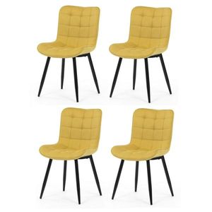 Sada jídelních židlí HC-462 YEL2, 4 ks obraz