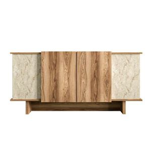 Skříňka Diana Travertine and Walnut obraz
