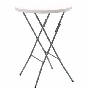 Aldotrade Skládací cateringový stůl, pr. 80 x v.110 cm kulatý obraz