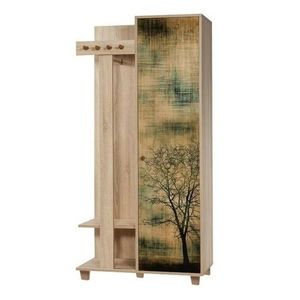 Věšák se skříní Garmanto Tree Sonoma Oak obraz