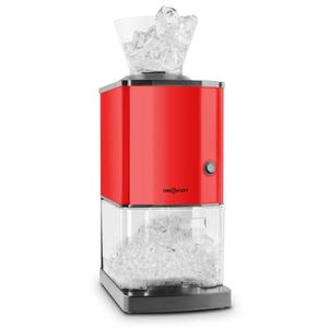 OneConcept Icebreaker, drtič ledu, 15 kg/h, 3, 5 l, zásobník na led, nerezová ocel, červený obraz