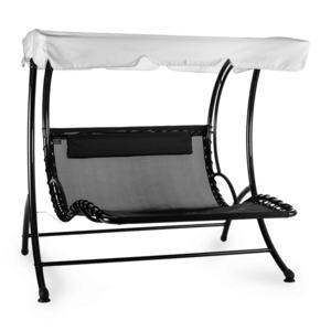 Blumfeldt Aristo, houpací lehátko, zahradní lehátko, zahradní houpačka, včetně polštáře, šedé obraz