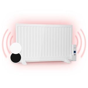 OneConcept Wallander, olejový radiátor, 800 W, termostat, olejové vyhřívání, plochý design, bílý obraz