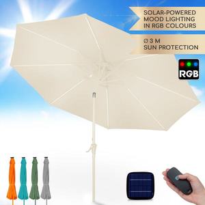 Blumfeldt Calais, slunečník, LED, hliníkový rám, polyesterový potah, UV ochrana 50 obraz