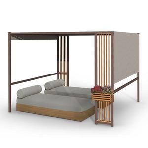 Blumfeldt Valenta, altán, 3 x 3 m, UV50+, vodoodpudivá, solární LED osvětlení, solární panel obraz