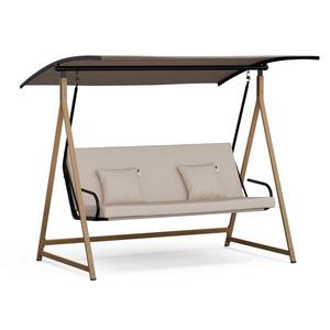 Blumfeldt ZenGrove, hollywoodská houpačka, 3místná, individuálně nastavitelná, práškově lakovaná ocel, odolná proti povětrnostním vlivům obraz