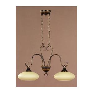 Jupiter 390 - BO-2 - Lustr závěsný řetěz BOLERO 2xE27/60W/230V 390 obraz