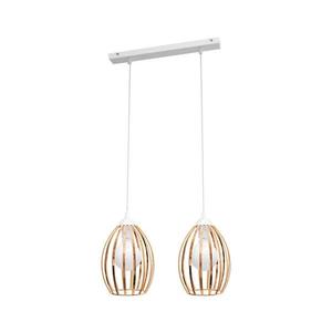 Lustr na lanku DALI 2xE27/15W/230V měděná W-L 1355/2 WT+BR obraz