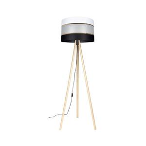 Stojací lampa CORAL 1xE27/60W/230V béžová/černá/bílá/zlatá AS0463+BE0792 obraz