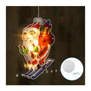 B.V. - LED Vánoční dekorace LED/3xAAA Santa na lyžích 23cm B10303K63 obraz