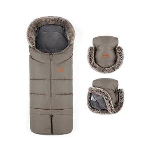 PETITE&MARS - SADA Dětský fusak 4v1 ARCTIC + rukávníky na kočárek Mocha Mousse VP-F187205 obraz
