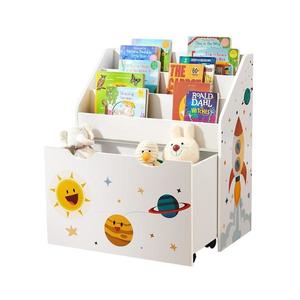 Dětská knihovnička se zásuvkou ANET bílá GKR41WT obraz