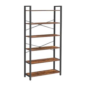 Knihovna NAVARO hnědá/černá LLS082B01V2 obraz