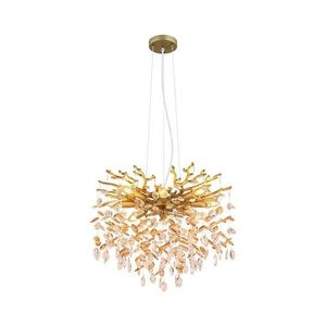 Globo 64138H1G - Lustr na lanku QUEENA 8xE14/40W/230V zlatá 64138H1G obraz