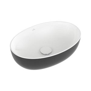 Villeroy & Boch 438848BCT8 - Zápustné umyvadlo ARTIS 48x32, 5 cm keramika/černá 438848BCT8 obraz