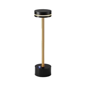 LED Stmívatelná nabíjecí stolní lampa SAM LED/5W/5V 3600 mAh černá/zlatá ML1386 obraz