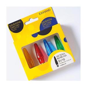 SADA 4 x Náhradní žárovka ASTERIA E10/14V/0, 1A barevná mix 162100.B obraz