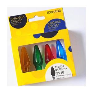 SADA 4 x Náhradní žárovka FELICIA E10/14V/0, 1A barevná 166100.B obraz