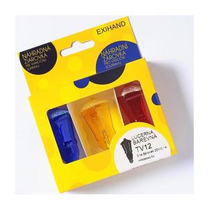 SADA 3 x Náhradní žárovka LANTERN E10/20V/0, 1A barevná 169700.B obraz