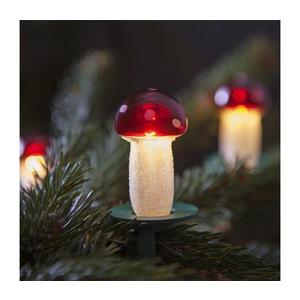 Vánoční řetěz TOADSTOOL 12xE10/10, 7m červená 162119 obraz