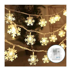 B.V. - LED Vánoční řetěz 20xLED/3xAA 3, 3m vločky B10303Q76 obraz