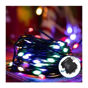 B.V. -LED Venkovní vánoční řetěz 100xLED/8 funkcí 3xAA 10, 3m IP44 multicolor B10303K1P obraz