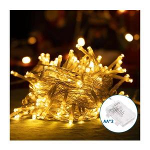 B.V. -LED Venkovní vánoční řetěz 150xLED/8 funkcí 3xAA 15, 3m IP44 teplá bílá B10303K1T obraz