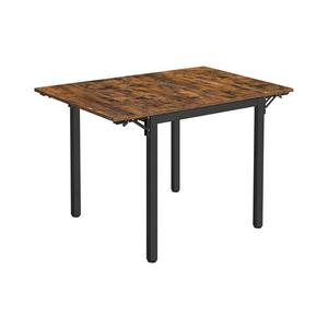 Rozkládací jídelní stůl ELDUR hnědá/černá KDT077B01 obraz