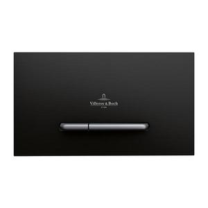 Villeroy & Boch 922169AN -Splachovací tlačítko VICONNECT matná černá/matný chrom 922169AN obraz