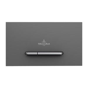 Villeroy & Boch 922169D8 - Splachovací tlačítko VICONNECT antracit/matný chrom 922169D8 obraz