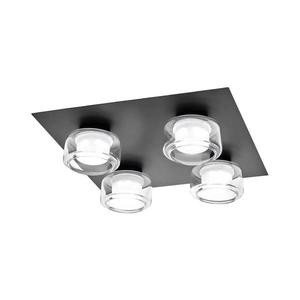 Osram -LED Koupelnové stropní svítidlo ORBIS FLAME 4xLED/5, 5W/230V IP44 černá 4099854447945 obraz