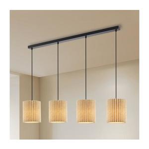 Brilagi - Lustr na lanku NORDIC WAVE 4xE27/15W/230V len/černá BRI391 obraz