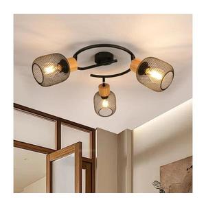 Brilagi - Bodové svítidlo BASKLITE 3xE27/15W/230V kaučukovník/černá BRI423 obraz