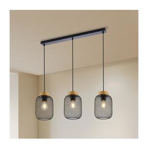 Brilagi - Lustr na lanku BASKLITE 3xE27/15W/230V kaučukovník/černá BRI428 obraz